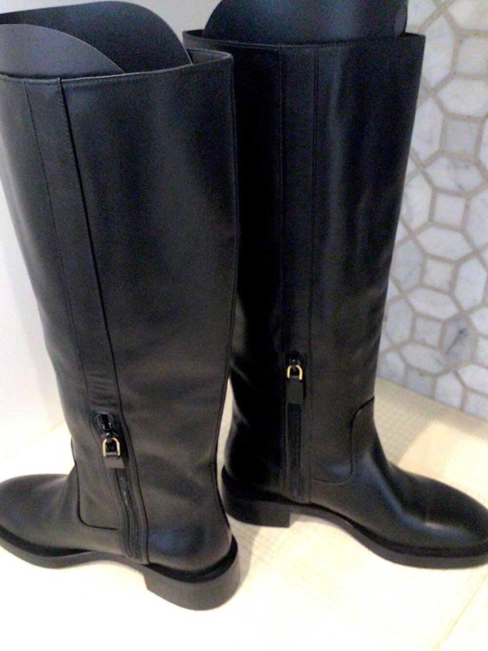Brand New Stuart Weitzman Lenora Leather Knee-High Boot Size 5